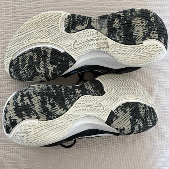 Nike Zoom Freak 4 Charles Barkley Black White Blue Size 9 Basketball Shoes - Picture 2 of 6